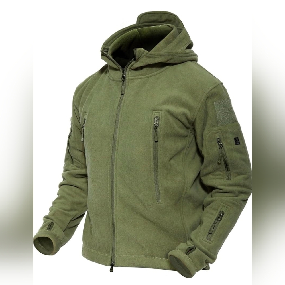 Men's Military Field Jacket - Olive Green